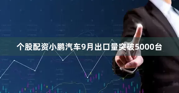 个股配资小鹏汽车9月出口量突破5000台